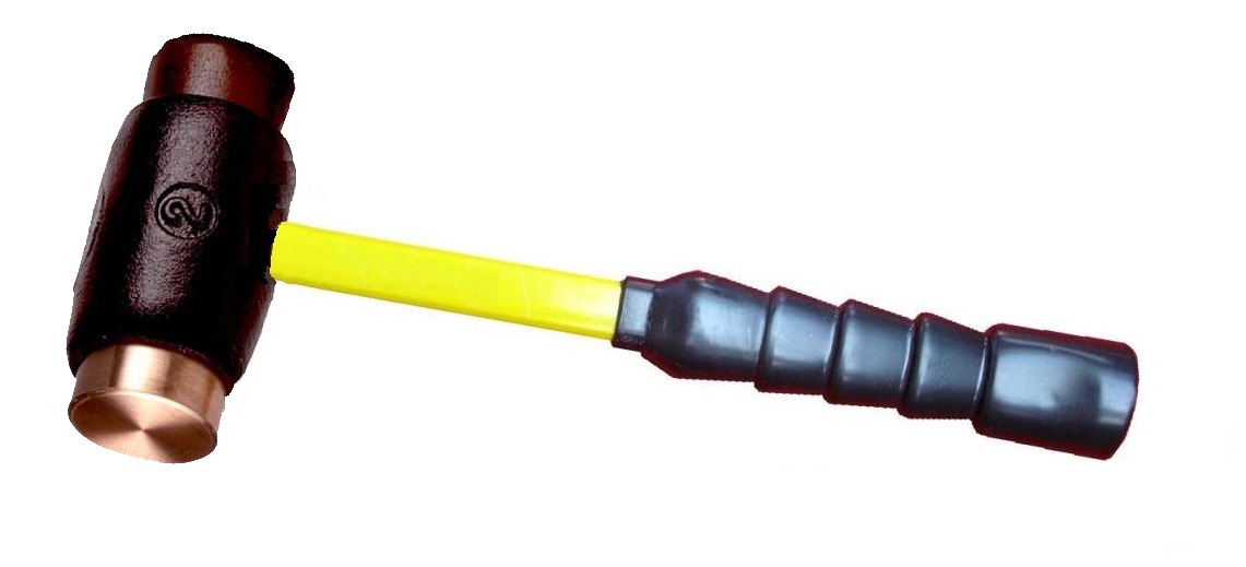 03-212FG Size 2 Copper/Hide Hammer