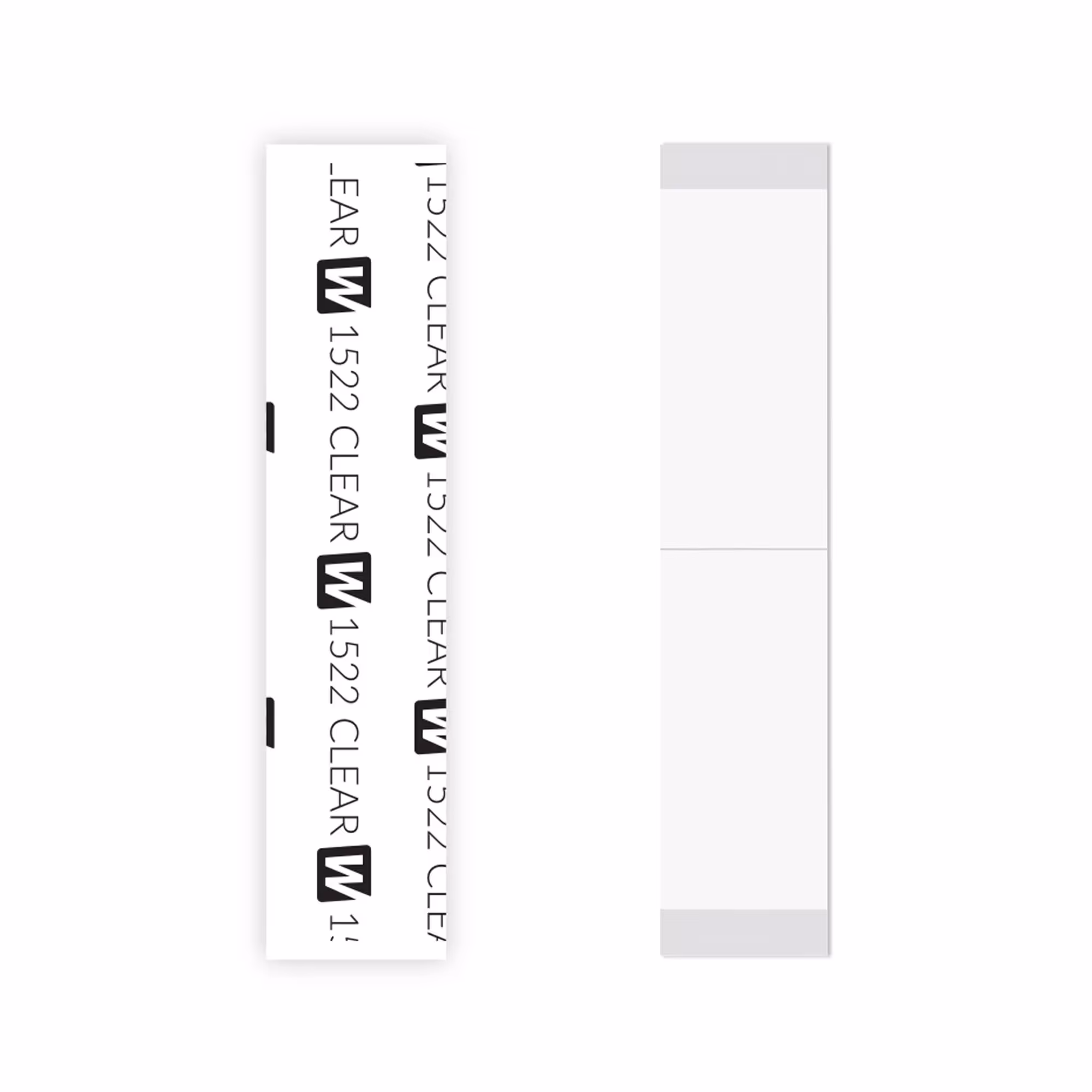 1522 Clear - 1/2" X 3" Strips, 36pc/Bag