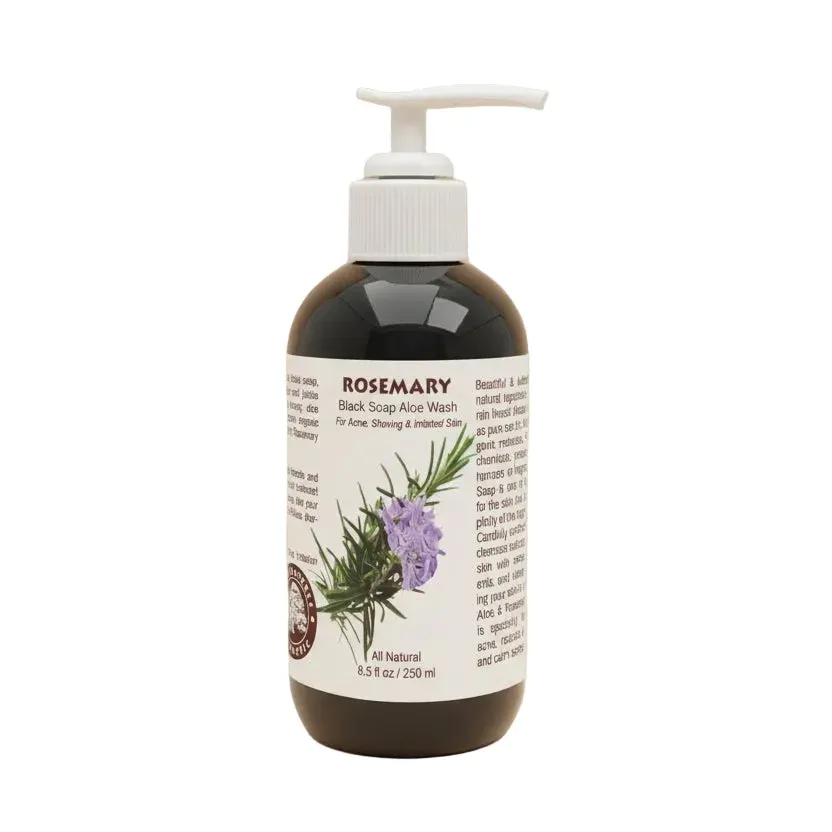 Black Soap Aloe Wash with Rosemary 8.5 fl oz / 250 ml