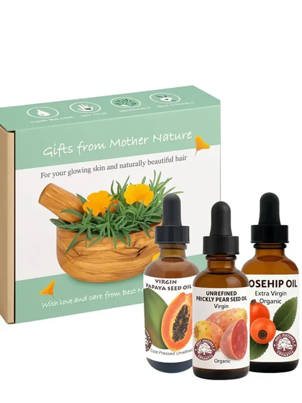Papaya, Rosehip & Prickly Pear Oil Set