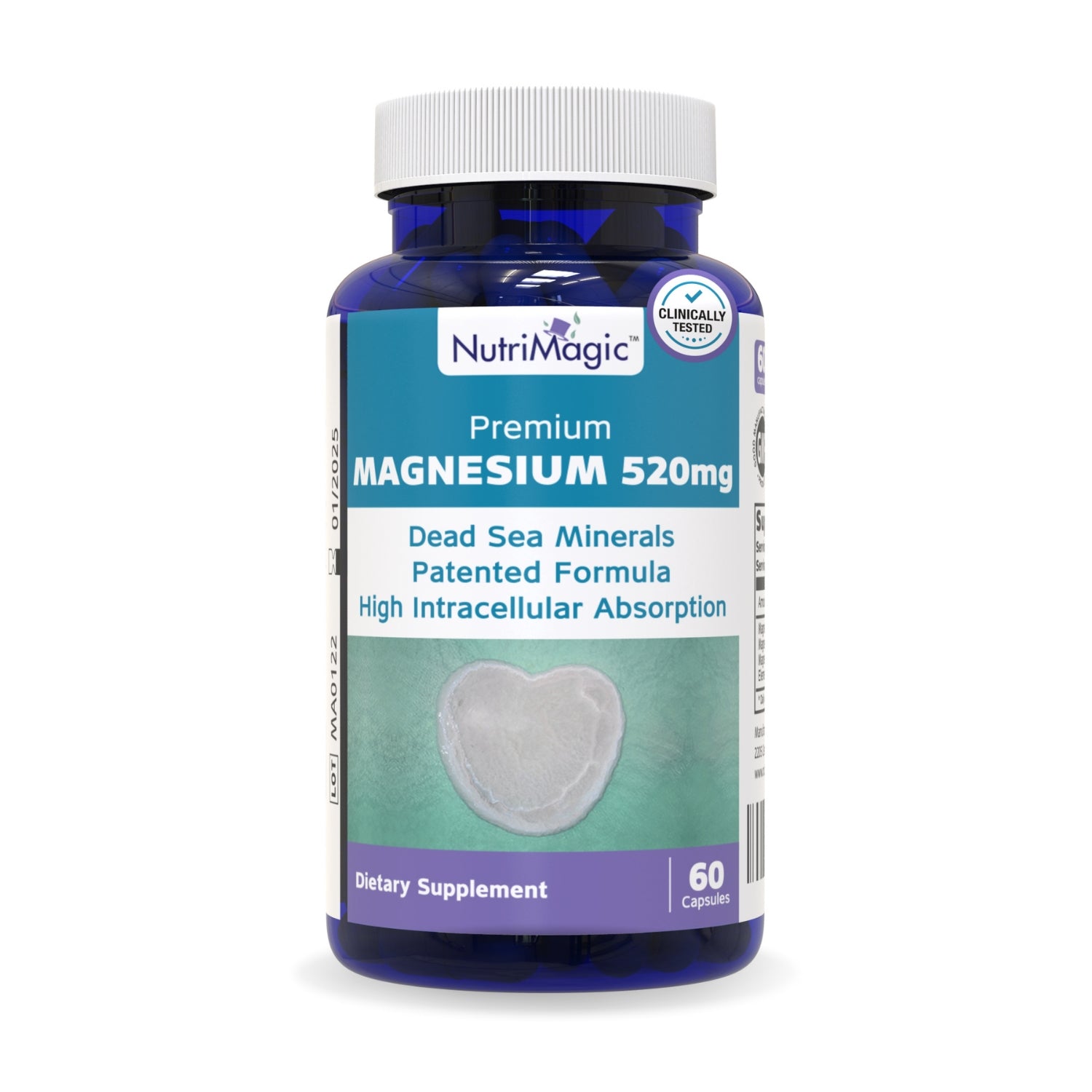 Elemental Magnesium 520mg (Dead Sea)